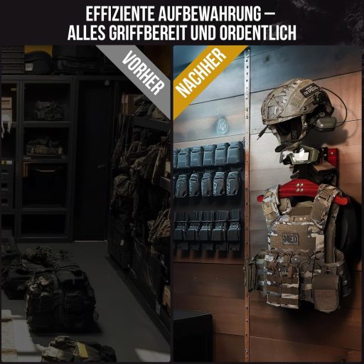 OneTigris Motorkerékpár Ruhatartó Fali Konzol 2.0 - Sisak és Motoros Ruha Tartó 80kg