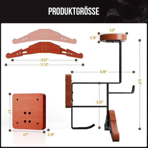 OneTigris Motorkerékpár Ruhatartó Fali Konzol 2.0 - Sisak és Motoros Ruha Tartó 80kg