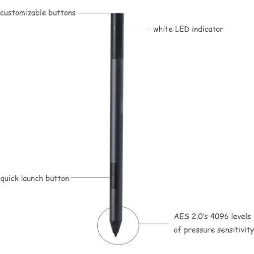 Dakexiong Active Pen PN557W Bluetooth Dell Latitude XPS Precision tollhoz