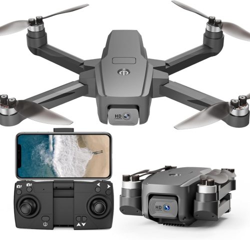 Dronă pliabilă TTROARDS cu cameră HD 1080P - Motor fără perii, Viteză 40 KM/H, Transmisie live FPV, Control prin gesturi, pentru începători și avansați