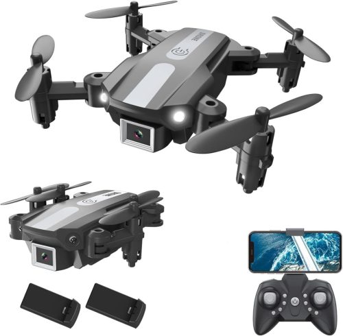 Wipkviey T25 Mini Dron s 1080P HD Kamerou, WiFi FPV Prenosom Obrazu v Reálnom Čase, Skladací, pre Začiatočníkov, Bezhlavý Mód, Gravitačné Ovládanie, 2 Batérie
