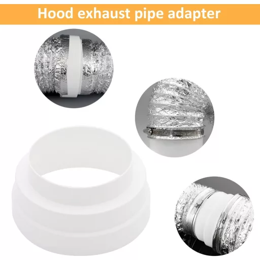 DAWRIS 2db Szűkítő Csatlakozó 120-160mm Rozsdamentes Bilinccsel Szellőzéshez