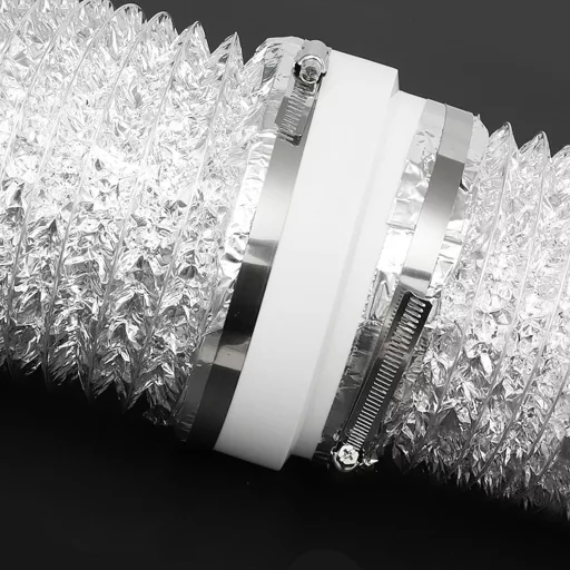 DAWRIS 2db Szűkítő Csatlakozó 120-160mm Rozsdamentes Bilinccsel Szellőzéshez