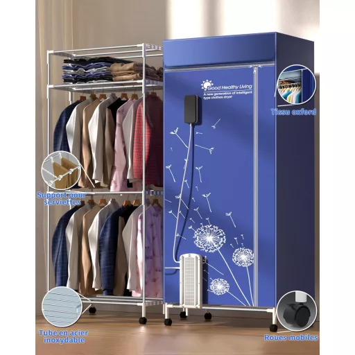 KASYDoFF 1600W Elektromos Szárítógép Hordozható Anion Technológiával