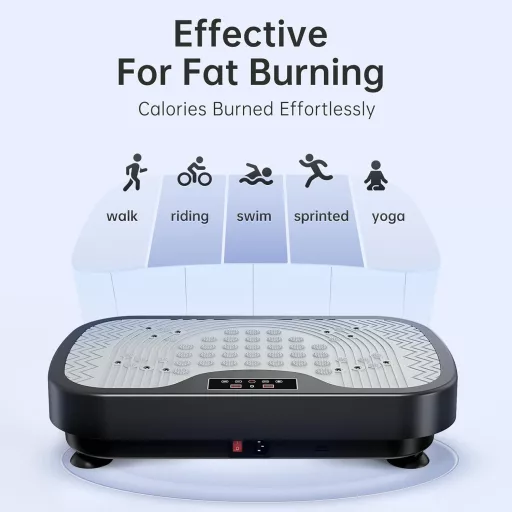 JOROTO JV30 Vibrációs Tréning Platform Otthoni Edzéshez 9 Rezgés Mód 99 Intenzitás Szint Ellenállás Gumikötél Távirányító 150kg - Black