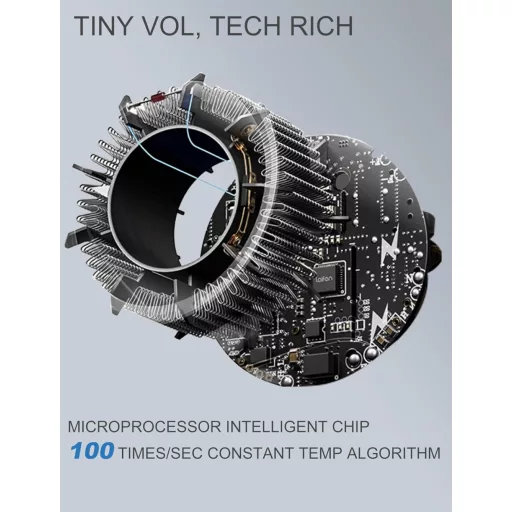 Uscător de păr GRT PRO Mini BL-F02 - 2200W, Ușor, 330g, Ionic, 110.000 RPM, 4 Trepte de temperatură, 2 Viteze, Duza magnetică 360°, Gri