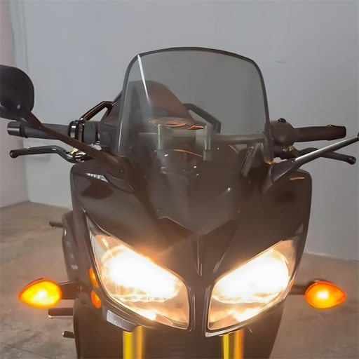 Parbriz deflectoare motocicletă WENY1 pentru modelele Yamaha FZ1 FAZER 2006-2015 - Scut de protecție negru împotriva murdăriei - ADEADE