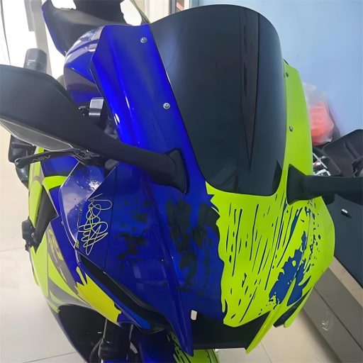 WENY1 Motorkerékpár Szélvédő Yamaha YZF R1 2020-2023 Modellekhez - Fekete Légterelő Plexi, Véd a Szennyeződésektől