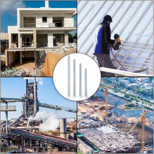 Șurub pentru lemn cu cap hexagonal Hmkesoteric M10 10x120mm, zincat, 10 bucăți cu șaibe