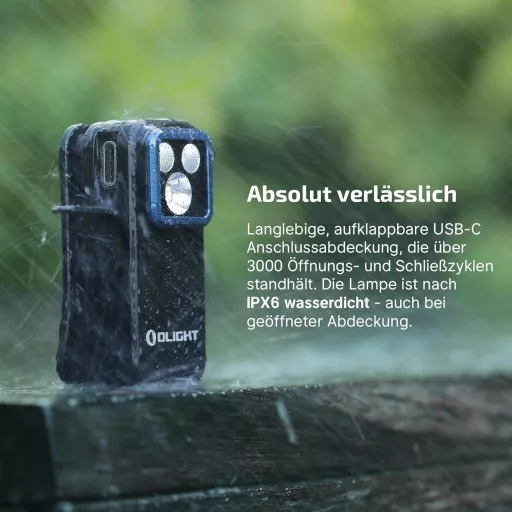 OLIGHT Oclip Pro Mini LED zseblámpa USB-C töltéssel, 500 lm fényerő