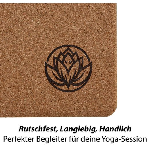 VonBueren 2 db Yoga Blokk Parafa | Jóga Tégla Szett 22x12x7,5 cm