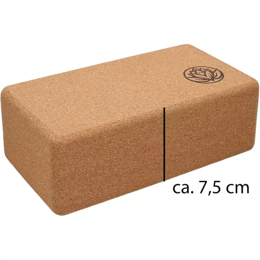 VonBueren 2 ks korková joga kocka | Súprava jogových blokov 22x12x7,5 cm