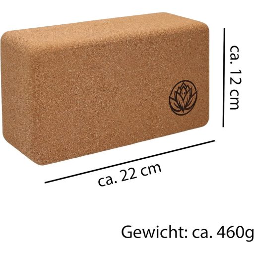 VonBueren 2 db Yoga Blokk Parafa | Jóga Tégla Szett 22x12x7,5 cm