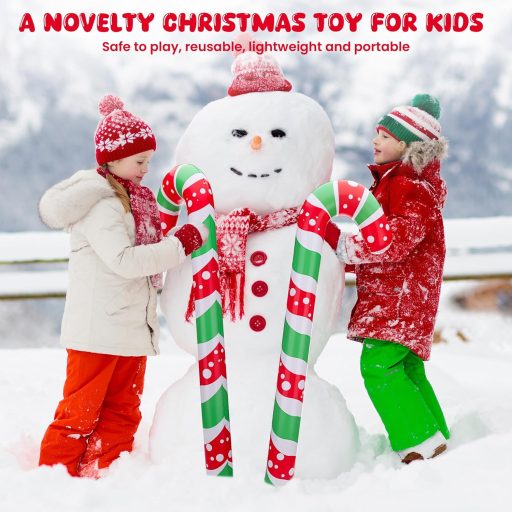 Huiguli 6 darabos felfújható cukorka karácsony dekoráció 91 cm pumpa