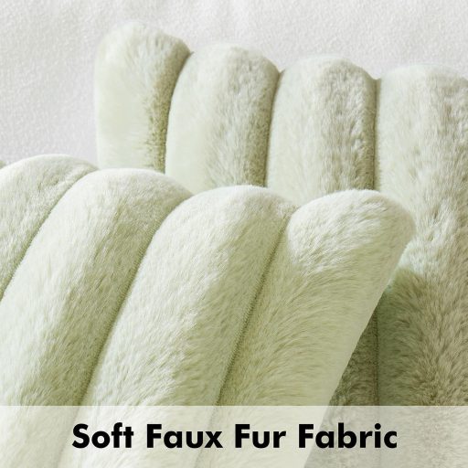 MIULEE 2 kom plišanih jastučnica zelene boje, 50x50 cm, moderni jastuci za sofu, boho stil