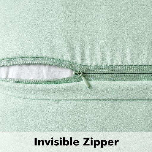 MIULEE 2 kom plišanih jastučnica zelene boje, 50x50 cm, moderni jastuci za sofu, boho stil