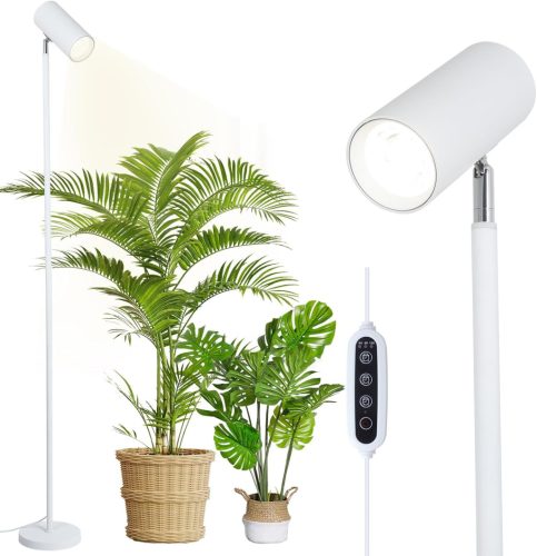 Rayofly 20W LED lampa s plným spektrom pre rastliny, nastaviteľná výška, vnútorné osvetlenie rastlín s časovačom 4/8/12H, biele pestovateľské svetlo, náhrada