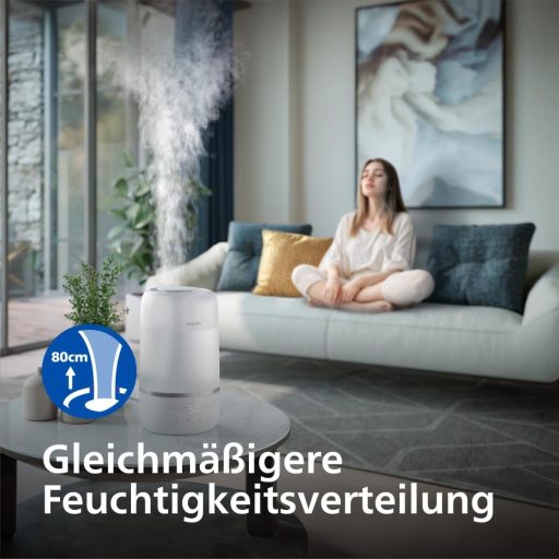 Philips Smart Párásító 38m² Aromaterápia Éjszakai Fény Csendes Alváshoz HU1509/00