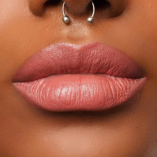 OULAC Metallic Korall Rúzs Fényes Finish, Hosszantartó Glitter Hatás, Intenzív Szín