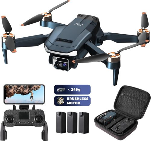 CHUBORY A77 Brushless Drón 2K HD Kamerával, 84 Perces Repülési Idővel, WiFi FPV Quadcopter Kezdőknek, Követés, Lebegés és Összecsukható Kivi