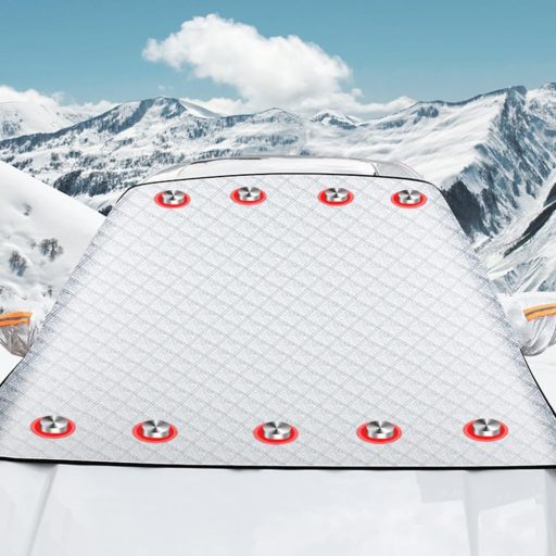 Husă Parbriz Auto BASTOUR - Protecție Magnetică Anti-Îngheț Iarnă, Anti-Zăpadă, Anti-Gheață - Copertină Auto Pliabilă Anti-UV, Soare și Praf