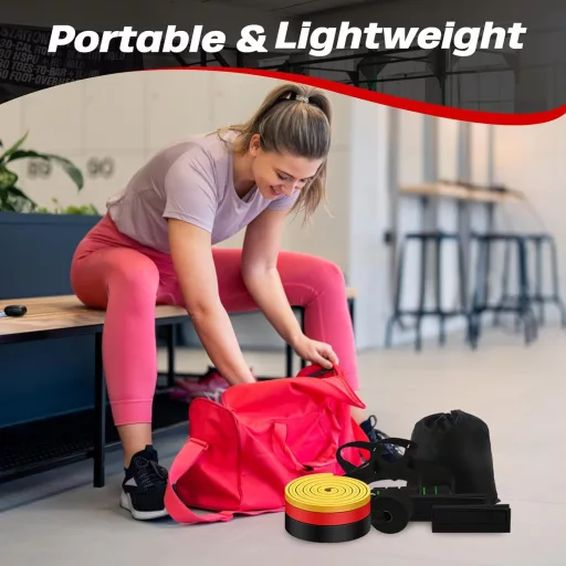 Fokky Fitneszbandok Szett Ajtóhorgony Védőpárnával Edzéshez Jóga Pilates - Light Yellow, Bright Red, Dark Black