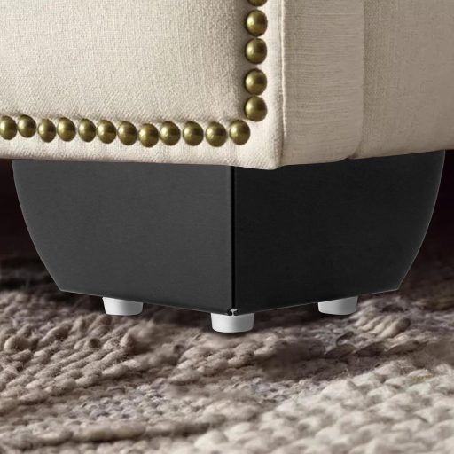 AKOLAFE 8 darabos fém bútor láb szett 5,5 cm fekete kanapé asztal szekrény lábak csavarokkal