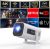 Polocsh 4K Mini Projektor so systémom Android 11.0 - Full HD 1080P Prenosné domáce kino, WLAN6, BT5.2, Automatická korekcia lichobežníkového skreslenia, 150" Displej, 180° Otáčanie