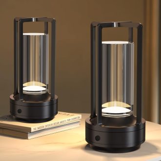   Hapfish LED asztali lámpa szett 2db vezeték nélküli töltős dimmelhető vízálló