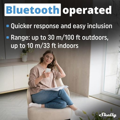 Telecomandă Bluetooth Shelly Blue RC Button 4 pentru automatizarea casei inteligente