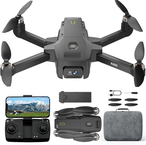 karuisrc K600 4K UHD Drón - Kettős Kamerával, Cserélhető Akkumulátorral, Wifi Kapcsolattal, Könnyű Irányítással