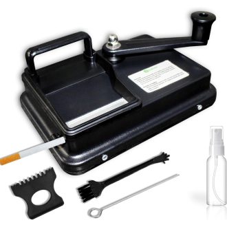   JIUJITSAW Cigaretta Tömörítő Gép 8mm Dohányzáshoz Fekete Kiegészítőkkel