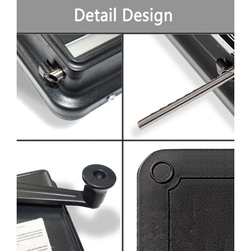 JIUJITSAW Cigaretta Tömörítő Gép 8mm Dohányzáshoz Fekete Kiegészítőkkel