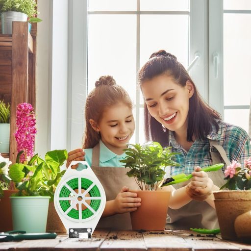 Sârmă de legat plante DASHUAIGE 150m cu bobină și tăietor, negru