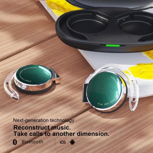 Căști Bluetooth 5.3 Micool, cu ureche deschisă, pentru sport, 4 microfoane, căști wireless confortabile cu cârlig de ureche