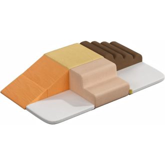   BanaSuper Puha Habos Játékszett Gyerekeknek, Csúszásmentes Kockarendszer Kisgyermekeknek, Moduláris Mozgásfejlesztő Játék