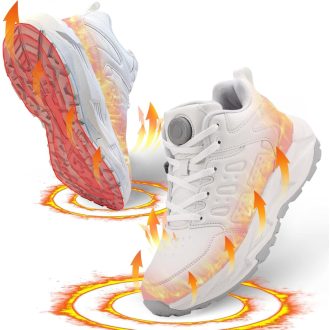   NBUABX Elektromos Fűthető Cipő 39-es Hőfokozattal - Unisex Tölthető Téli Lábbeli 4000 mAh Akkumulátorral Síeléshez, Vadászathoz, Kempingezéshez