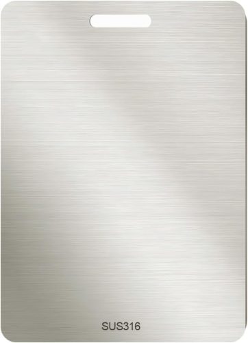 Freshmagis Titánium Vágódeszka 34x23 cm - Kétoldalas Rozsdamentes Acél Konyhai Lap Húshoz, Zöldséghez - Antibakteriális, Szagtalan