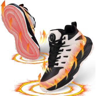   NBUABX Încălțăminte încălzită, mărimea 37 - Încălzitor electric de picioare cu 3 trepte de temperatură, baterie de 4000 mAh - Ghete de iarnă reîncărcabile pentru vânătoare.