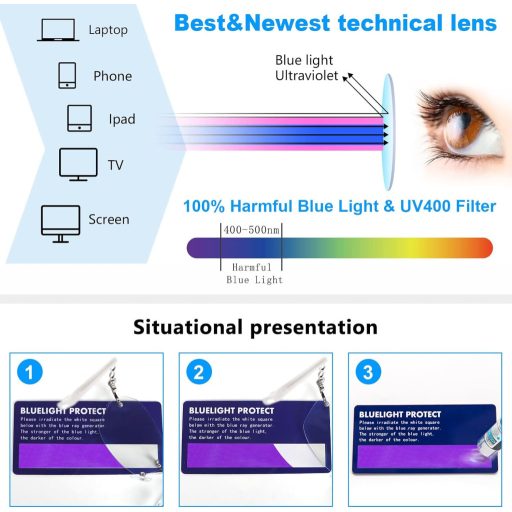 MMOWW Kékfény szűrő olvasószemüveg női fém könnyű számítógéphez