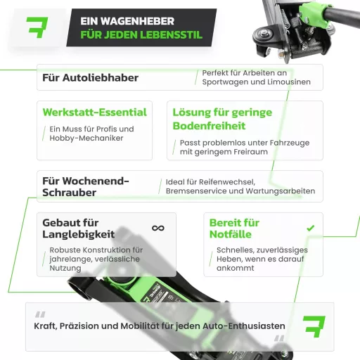 DriveUpTools hidraulikus emelő 2.5T 85-350mm emeléssel 2500kg terhelhetőség