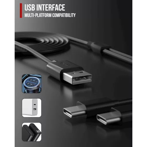 BORLENI 3000 mAh USB Fűthető Motoros Kesztyű  L-es - Vízálló, Érintőképernyős, Újratölthető Elektromos Téli Kézmelegítő Férfiaknak, Fekete