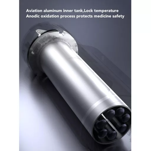 Fyearfly Elektromos Inzulin Hűtőtáska Utazáshoz, Hordozható Gyógyszerhűtő 30 Óra 0-18°C, 5 Inzulin Tollhoz USB LCD Kijelző Fekete