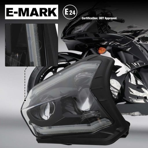 DREAMIZER Motorcycle LED Fényszóró E24 6500K Enduro ATV KTM Kompatibilis