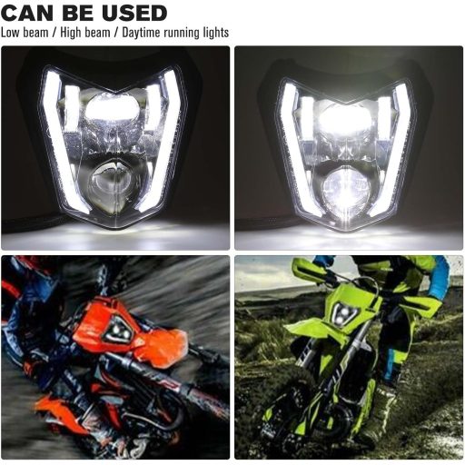 DREAMIZER Motorcycle LED Fényszóró E24 6500K Enduro ATV KTM Kompatibilis