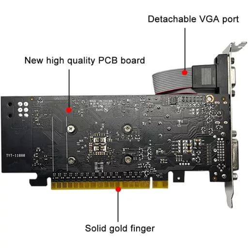 SAPLOS GTX 750 Ti 4GB Grafikus Kártya HDMI VGA DVI Alacsony Fogyasztás