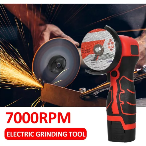 Mulcort Akkus Sarokcsiszoló 7000RPM 16.8V 2 Akkumulátorral