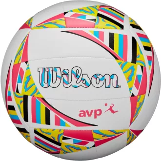   Minge de volei Wilson AVP Movement - Oficială, Alb / Roz / Galben