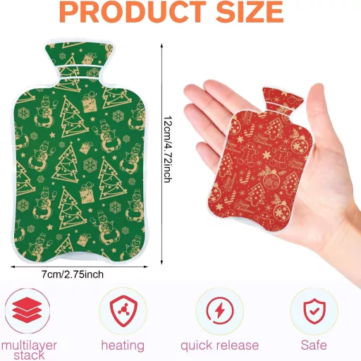 YeahBoom Detské vreckové ohrievače rúk 6 ks - Opakovane použiteľné ohrievacie podložky s octanom sodným 55°C, Klikacie ohrievače rúk pre ženy