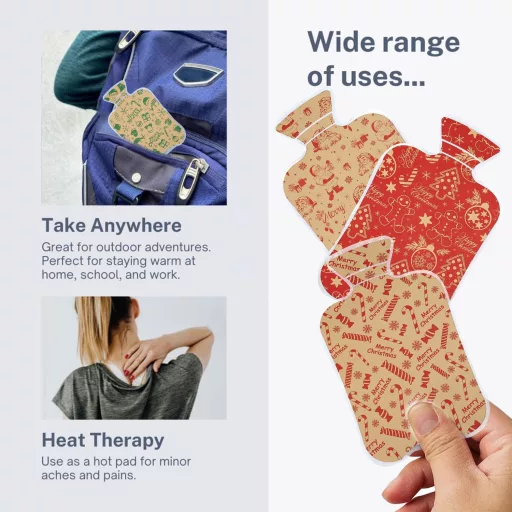 YeahBoom Detské vreckové ohrievače rúk 6 ks - Opakovane použiteľné ohrievacie podložky s octanom sodným 55°C, Klikacie ohrievače rúk pre ženy